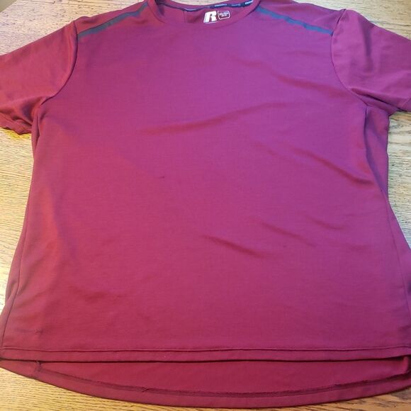 Russell 2XL Red Dri-Power Training Shirt | Men’s Sport Tee w/ Tech Fabric *Read* - Picture 3 of 8